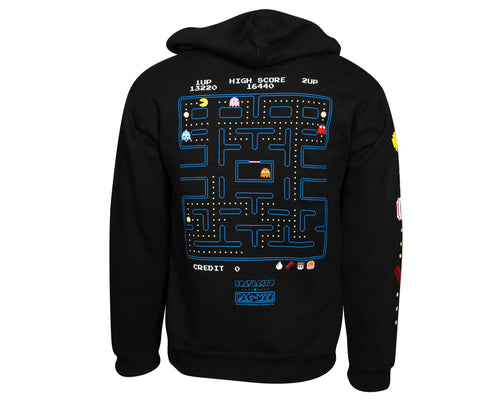 Pac-Man Pac-Maze Pullover Hoodie - Back