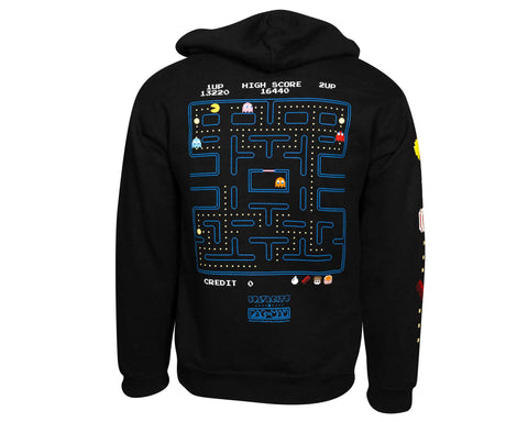 Pac-Man Pac-Maze Pullover Hoodie - Back