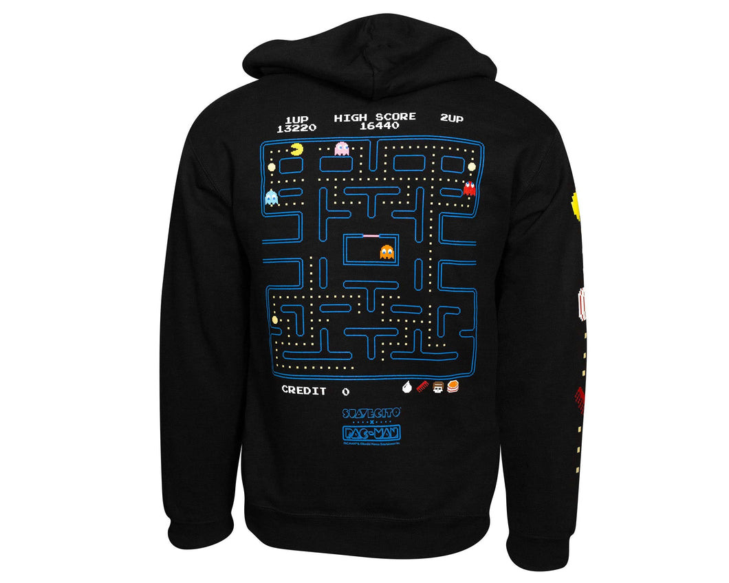 Pac-Man Pac-Maze Pullover Hoodie - Back
