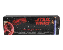 Load image into Gallery viewer, Star Wars-themed pomade set packaging with Suavecito logo
