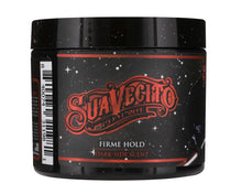 Suavecito pomade jar with black and red design on a white background