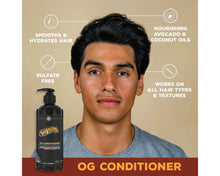 OG Conditioner: Smoothes and hydrates hair, sulfate free, nourishing avocado and coconut oils, works on all hair types and textures.